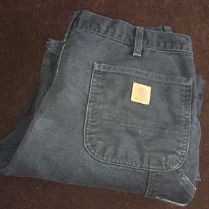 Men’s carhartt flannel lined carpenter jeans 36x31